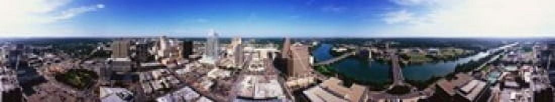 360 degree view of a city Austin Travis county Texas USA Canvas Art - Panoramic Images (44 x 9)