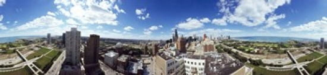 360 degree view of a city Chicago Cook County Illinois USA Canvas Art - Panoramic Images (20 x 5)