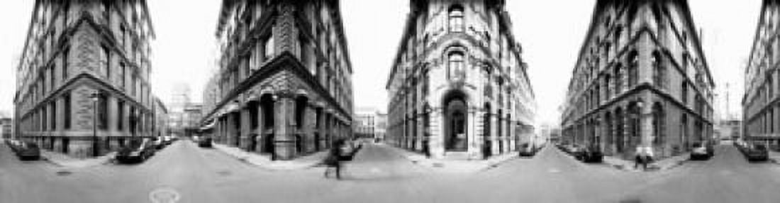 360 degree view of a city Montreal Quebec Canada Canvas Art - Panoramic Images (40 x 10)