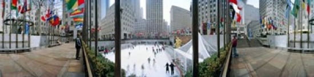 360 degree view of a city Rockefeller Center Manhattan New York City New York State USA Canvas Art - Panoramic Images (20 x 5)