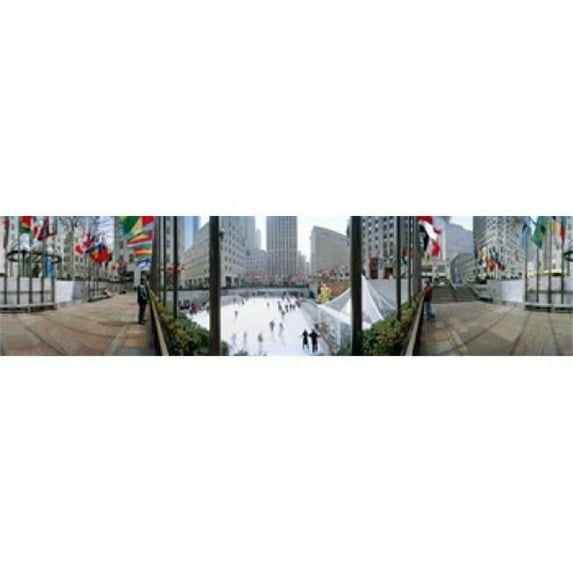 360 degree view of a city Rockefeller Center Manhattan New York City New York State USA Poster Print by - 36 x 12
