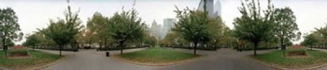 360 degree view of a public park Battery Park Manhattan New York City New York State USA Canvas Art - Panoramic Images (22 x 5)