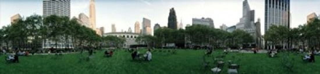 360 degree view of a public park Bryant Park Manhattan New York City New York State USA Canvas Art - Panoramic Images (20 x 5)