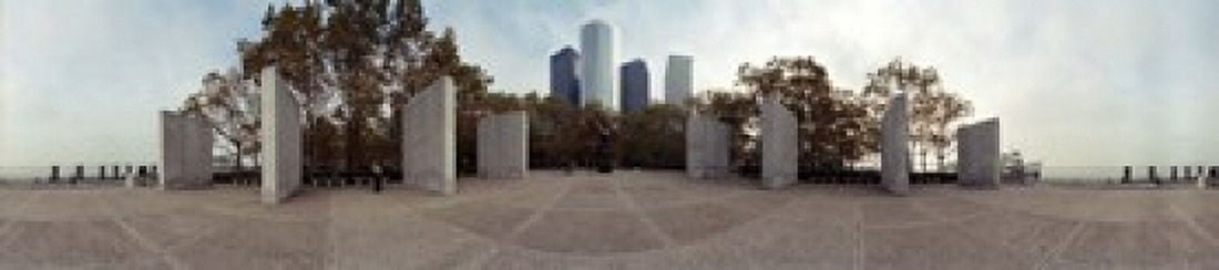 360 degree view of a war memorial East Coast Memorial Battery Park Manhattan New York City New York State USA Canvas Art - Panoramic Images (22 x 5)