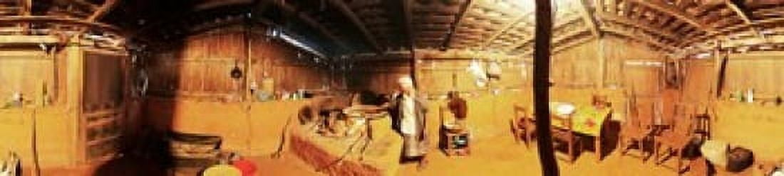 360 degree view of a woman cooking Santa Catarina Nuevo Leon Mexico Canvas Art - Panoramic Images (22 x 5)