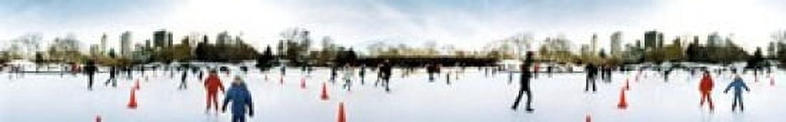 360 degree view of tourists ice skating Wollman Rink Central Park Manhattan New York City New York State USA Canvas Art - Panoramic Images (44 x 7)