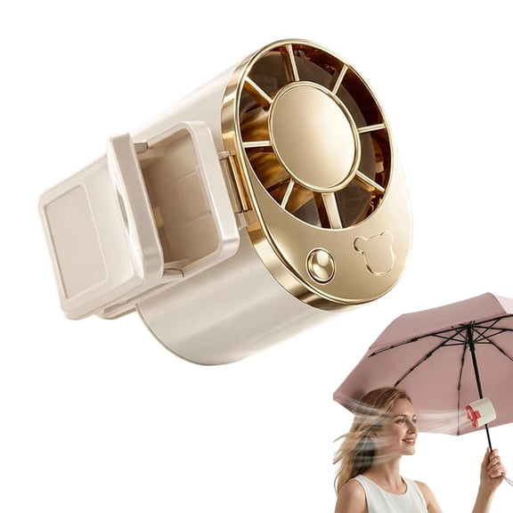 360° rotating portable wind fan, portable wind speed, rotating wind fan, can be used in the office/waist/up, suitable for overseas travel. (White 1PCS)