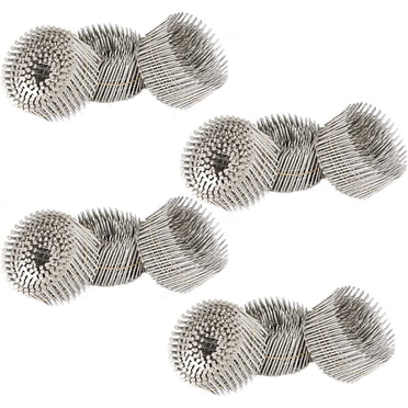 1200-Count 15-Degree Coil Siding Nails - 1-3/4" X .090" Ring Shank, 304 Stainless Steel, For CN55/CN57 Nailers