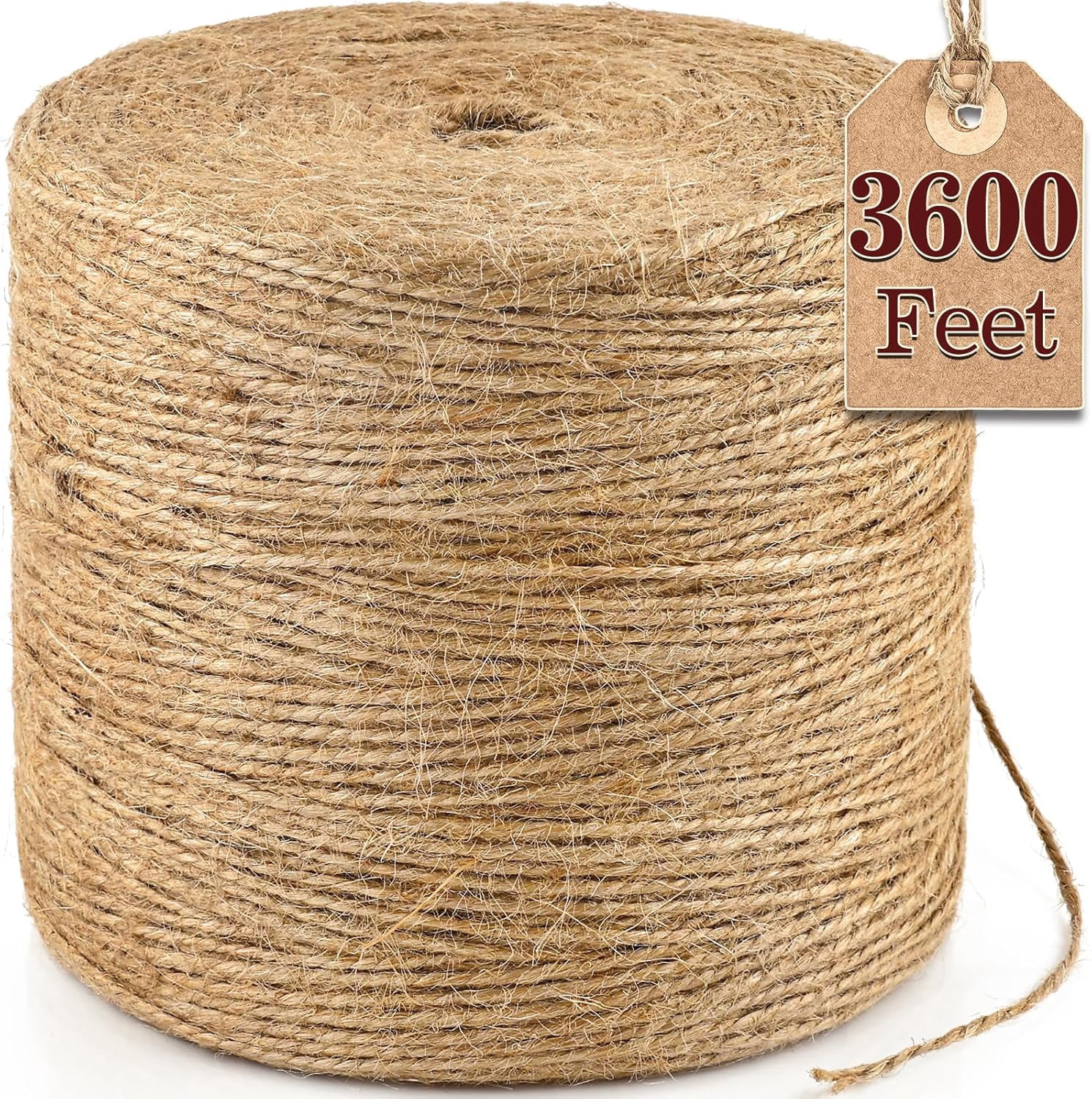 3600 Feet Natural Jute Twine Strong Garden Twine Rope for Arts Crafts ...