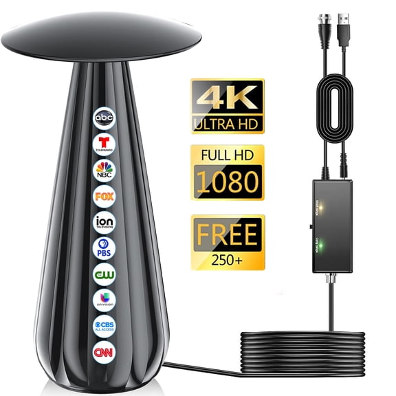 3600+ Miles Range TV Antenna Indoor, HD Antenna for Local Channels