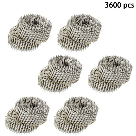3600 Siding Nails 1-3/4 inch x 0.09 inch, 15-Degree Collated Wire Coil for Lathing Sheathing Materials Fittings