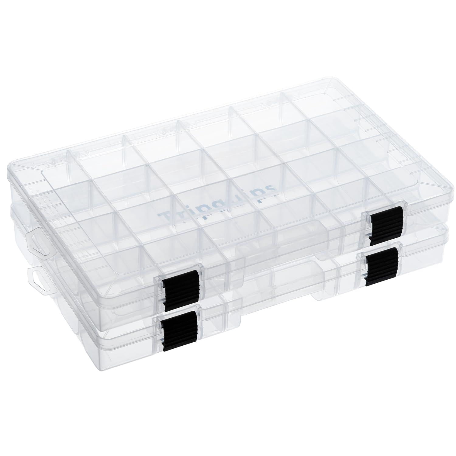 3600 Tackle Trays  Plastic Storage Organizer Box With Removable Dividers - Boxes Fishing 3700 2 Packs/4 Packs