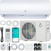 36000 BTU Smart Mini Split AC/Heating System 19 SEER Split Inverter Air Conditioner, Cools Rooms up to 2500 Sq. Ft, with Pre-Charged Heat Pump & Installation Kit, 208/230V