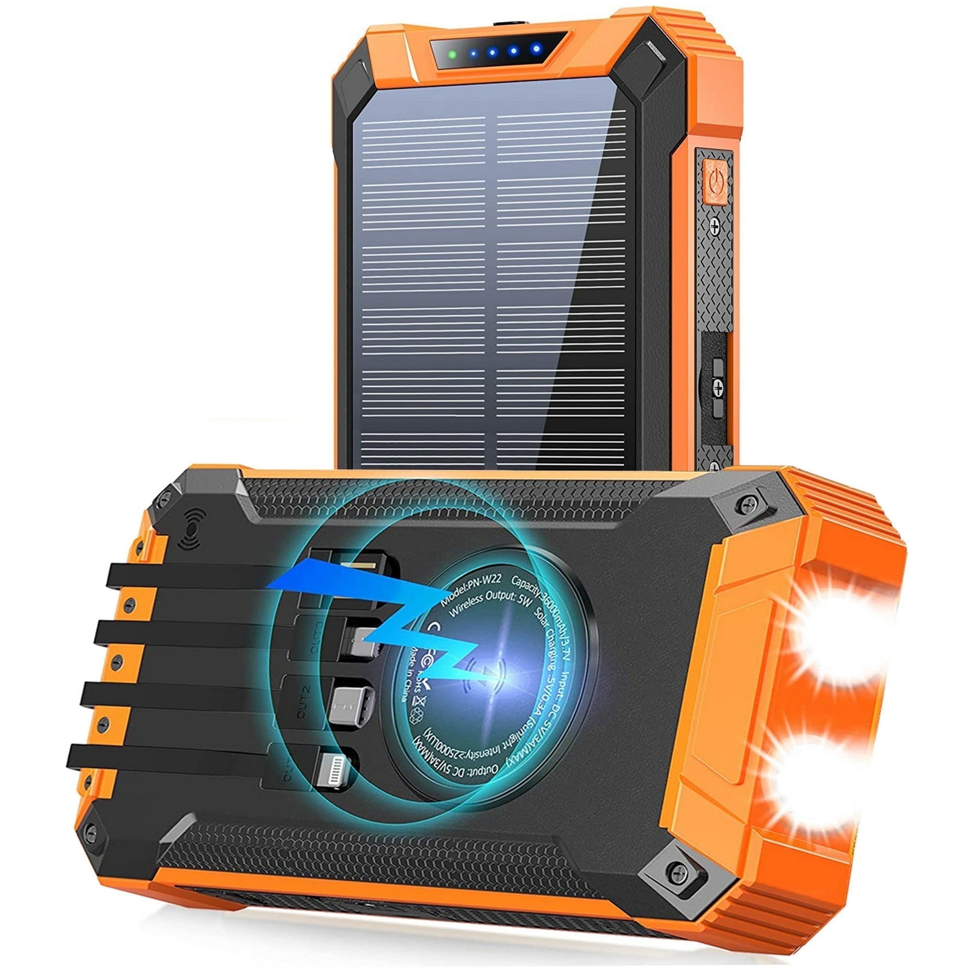 36000mAh Solar Power Bank with Qi Wireless Charging Bangladesh Ubuy