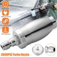 thumbnail image 1 of 3600PSI Pressure Washer Turbo Rotating 3.0 GPM Nozzle W/1/4 Inch Quick Connect, 1 of 2