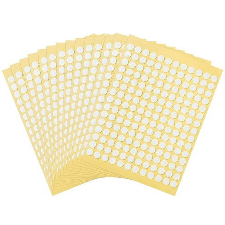 3600Pcs Glue Points Double Sided Sticky Adhesive Dots Round Putty Clear  Sticky (180Pcs per Sheet, 20 Sheets) 