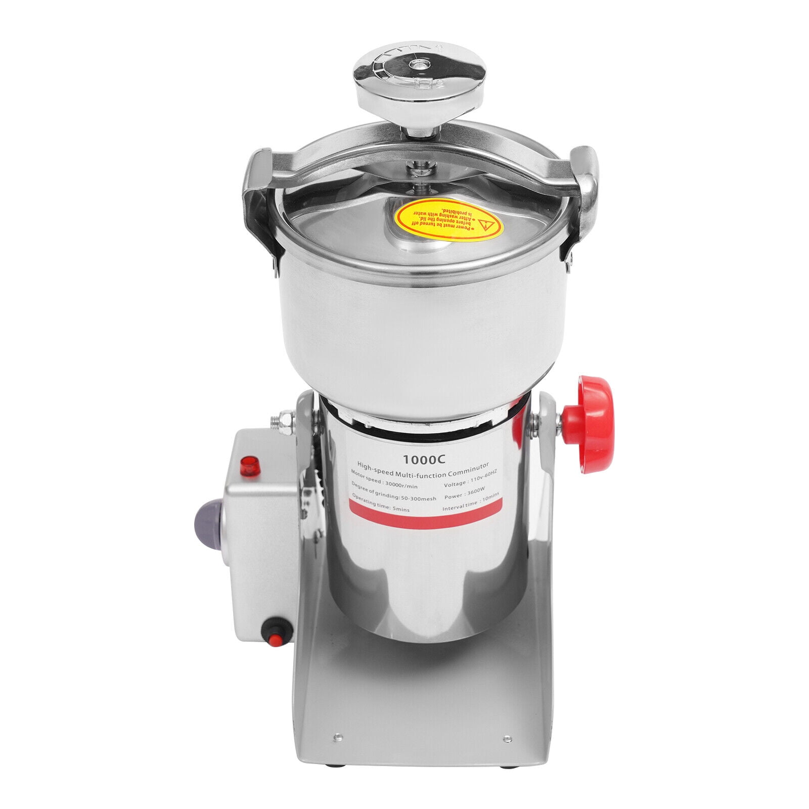 3600W Electric Dry Grain Mill Grinder, Commercial Grinders Silver Grain Grinder