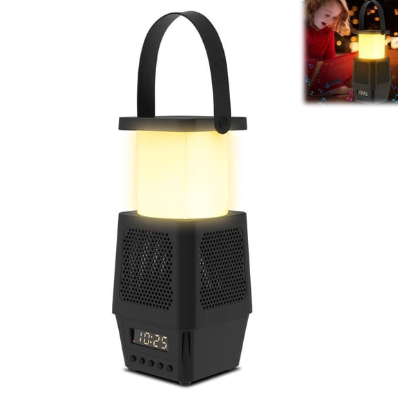 3600mAh Multi-Function LED Camping Lantern with Bluetooth Speaker, Portable Ambient Night Light for Indoor Bedroom & Outdoor Camp Lighting