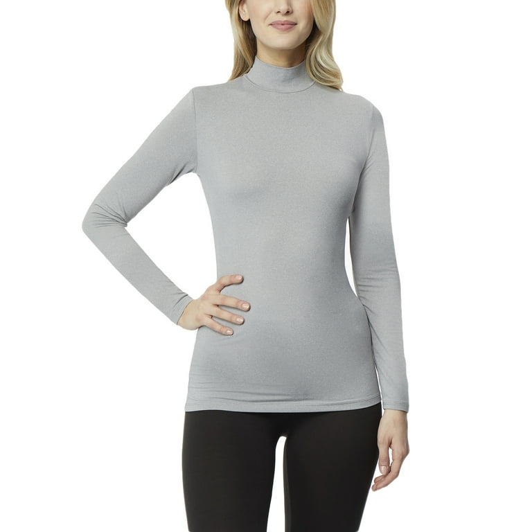 360Air Women's Athleisure Cozy Heat Mock Neck Long Sleeve With