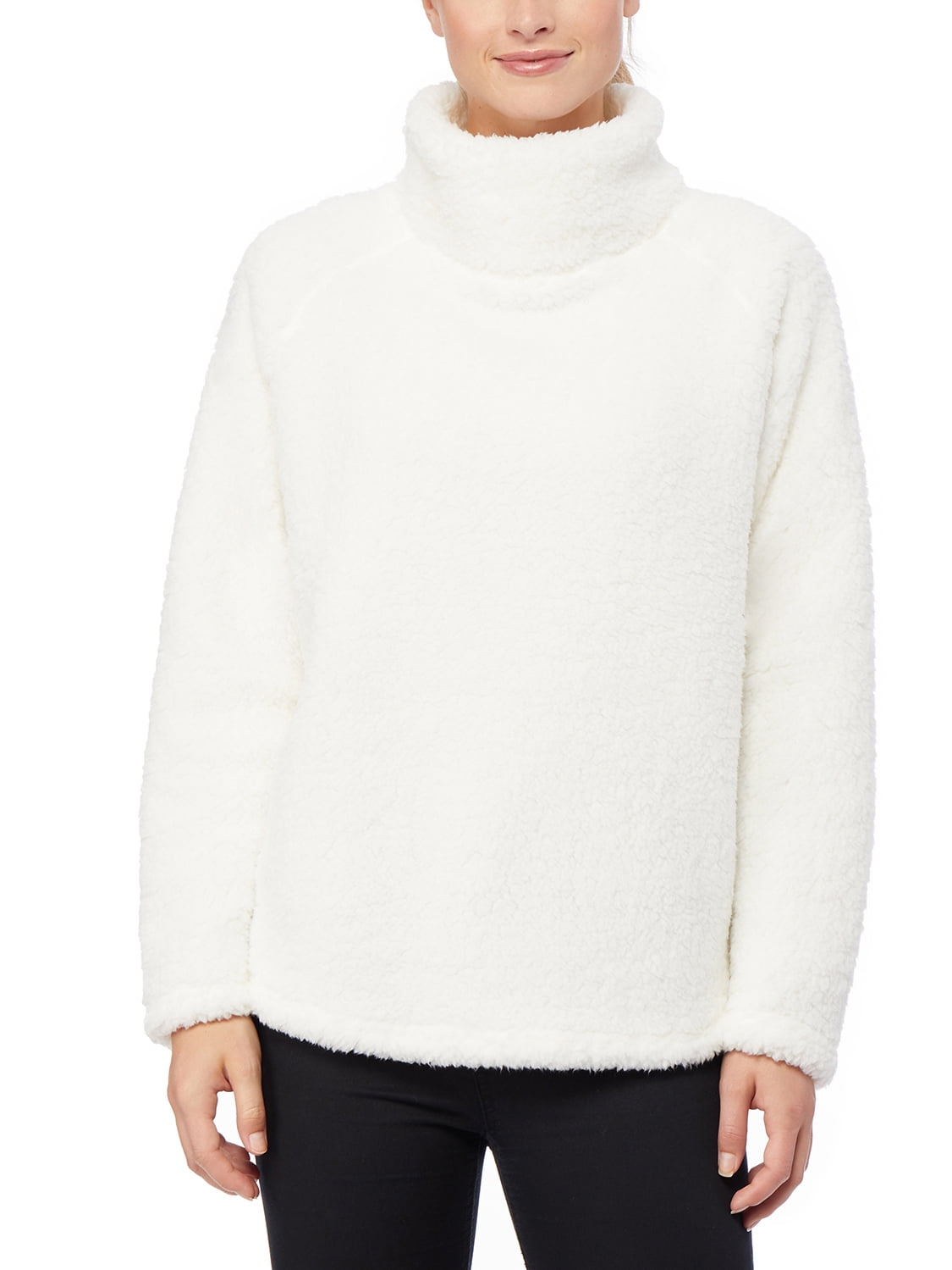 360Air Women s Athleisure Double Sided Sherpa Mock Neck Pullover