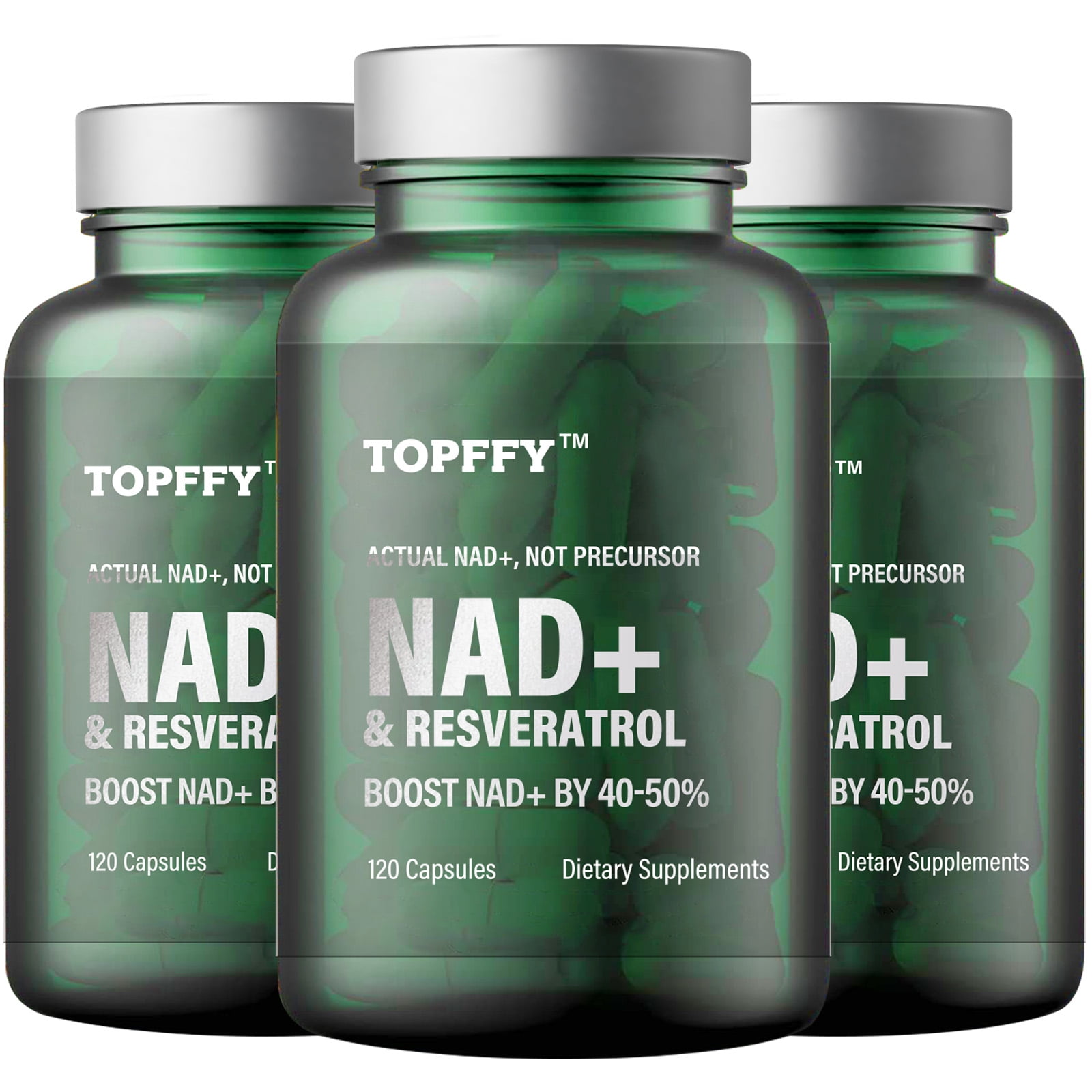 360Capsule NAD+ & Resveratrol Supplement, NAD+ Boosting Supplement for