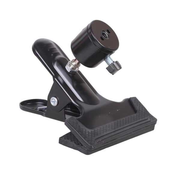 360Degree Rotatable Head Clamp 1/4Inch Screw for Camera Lighting Studio Mounts