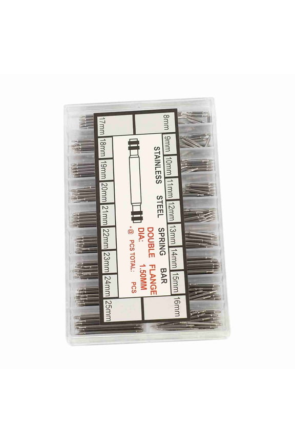 360PCS Watch Spring Bars, 8,25mm Stainless Steel Repair Lug Kit For Wristwatches