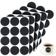 360Pcs Chalkboard Labels Round Blackboard Labels Stickers PVC Waterproof Reusable Erasable Blank Stickers Peel and Stick for DIY Pantry Jar Canisters Office Home Kitchen