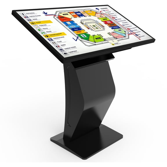 360SPB 32" Black Touch Screen Digital Signage Kiosk with Windows OS for Schools & Corporate Offices