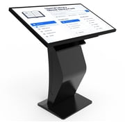 360SPB  32 Inch Touch Screen Kiosk, 10pt PCAP Touch Screen Digital Signage, Plug&Play K-Style Indoor Digital Signage, Interactive LCD Display Signage, CMS/U-Disk, Split Screen, Windows OS
