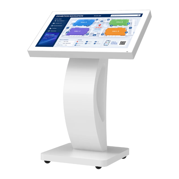 360SPB 32" Outdoor Touch Screen Digital Signage Kiosk, 2000 Nits High Brightness Interactive Display, IP66 Waterproof Weatherproof Advertising Screen with Android/Windows OS