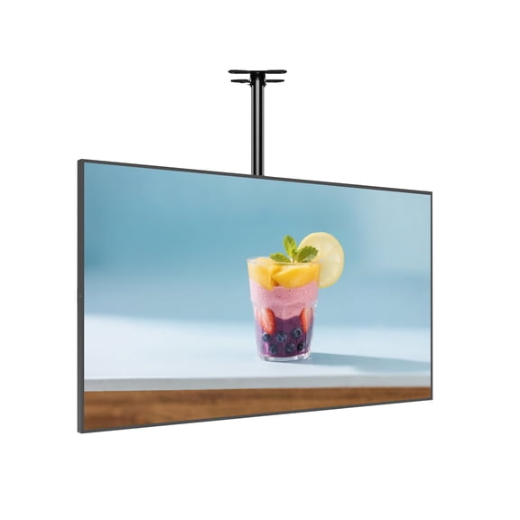 360SPB 55inch 4K Digital Signage Display, 2000nits High Brightness, LCD Monitor Slim Fit Frameless Advertising Display, Wall Mount Digital Display, CMS Remote Publishing, 7/24 Timer Switch