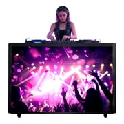 360SPB 5FT P2.604 LED DJ Booth, Portable LED Video Wall DJ Table with Digital Display Screen, Standing DJ Facade for Events, Weddings, Shows, Parties and Entertainment