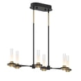 thumbnail image 1 of 360W 12 Led Chandelier in Traditional Style-7.5 inches Tall and 10.25 inches Wide-Black/Brass Finish Bailey Street Home 79-Bel-5037532, 1 of 1