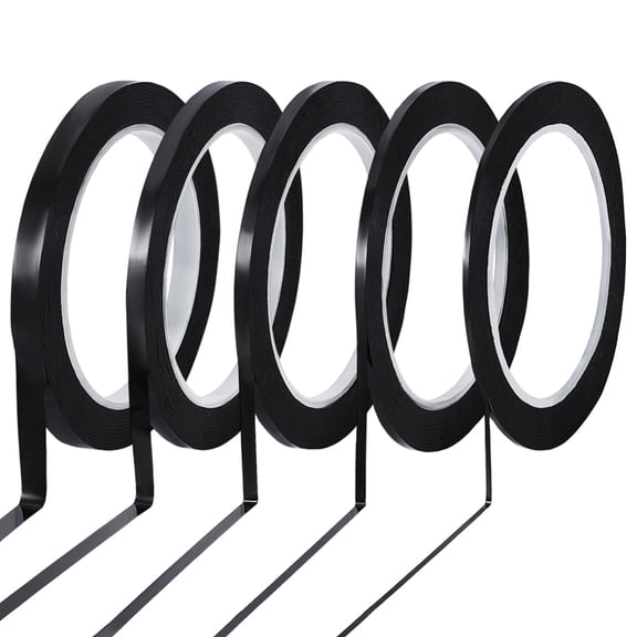 360Yard Stained Glass Lead Lines 2/3/4/5/6.5mm Width Black PET Chart Line Tape Graphic & Grid Marking Tapes Stained Glass Supplies