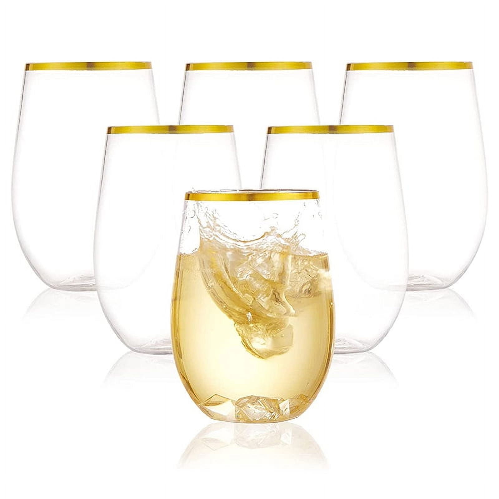 360ml Shatterproof Plastic Wine Glass Unbreakable PET Red Wine Tumbler