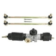thumbnail image 1 of 360mm /14" Metal Power Steering Gear Rack Pinion and 380mm/15" Left Right Tie Rod Ball Joint for DIY Go Kart ATV Quad UTV Golf Cart Drift Trike Buggy Dolly Cart Four Wheelers Lawn Mower, 1 of 9