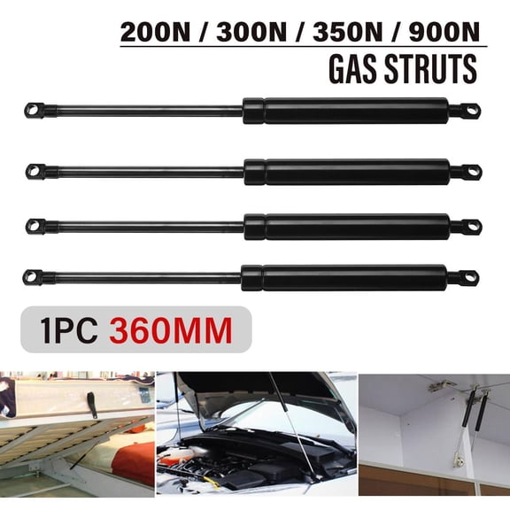 360mm 150N-900N Car Struts Bonnet Hood Rear Trunk Tailgate Boot Shock Lift Strut Support Bar Gas Spring Bus Bed Boat Window RV