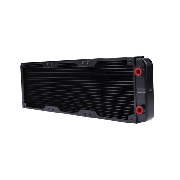 360mm 18 Tubes Computer Water Cooling Radiator Heat Exchanger Water Isolation Device Aluminium With G1/4 Thread CPU Heat Sink ,Easy to Install
