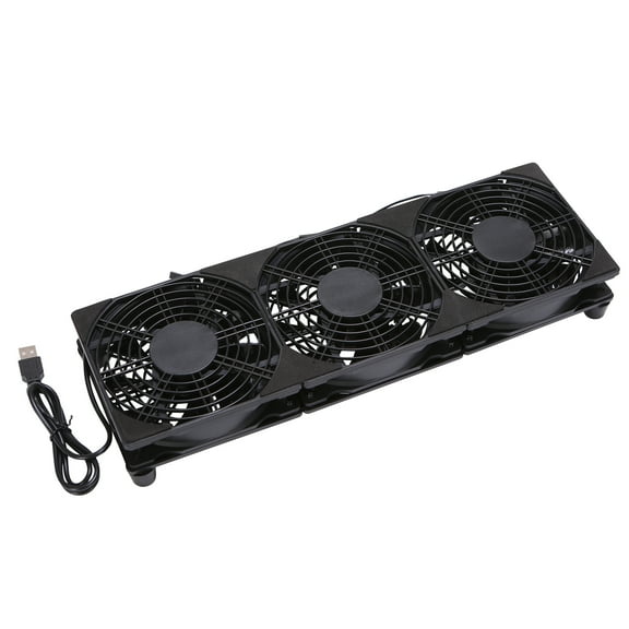 360mm 5V USB Powered Cooling Fan for Router Rack DIY Audio Video Network Cabinet Server Cooling Projects and Equipment Workstation Mining Machine Laptop Cooling Fan Stand