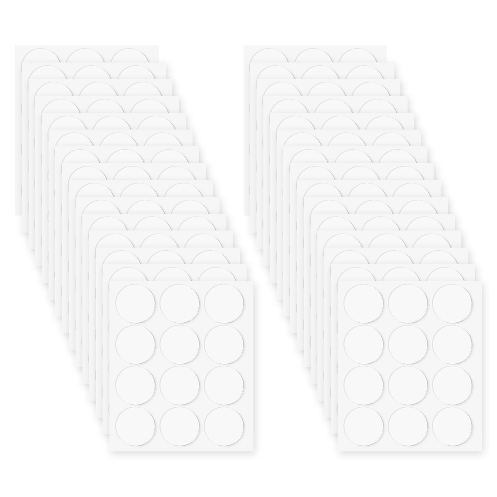 360pack Double Sided Sticky Tape Dots, Adhesive Two Sided Round Dots for Craft, Decoration, 1.38" x 0.04"