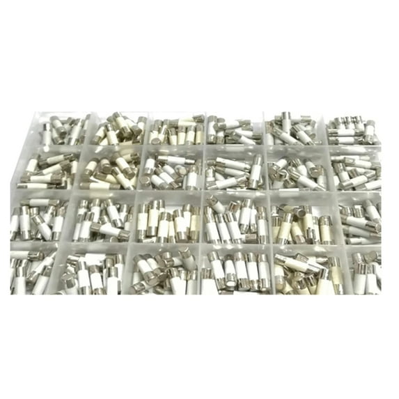 360pcs Ceramic 24 Valus 5x20mm Boxed 0.1A-30A 15 Each Tube Fast Blow Ceramic Fuses Assortment