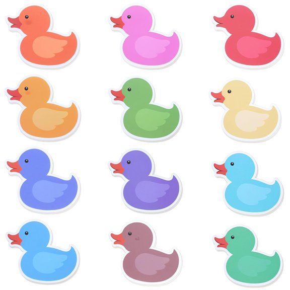 360pcs Cute Duck Shaped Sticky Notes 12 Colorful Sheets 30 Pieces Each