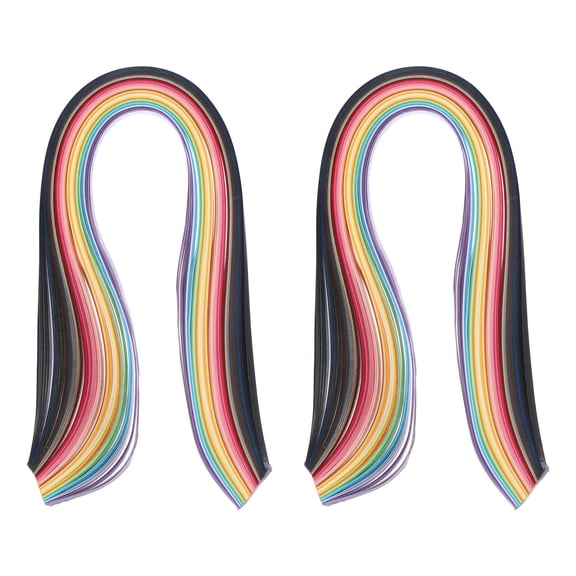 360pcs Quilling Paper Strips Paper Flowers 3/8"(10mm) Origami for Art Craft, 21"(54cm) 36 Colors