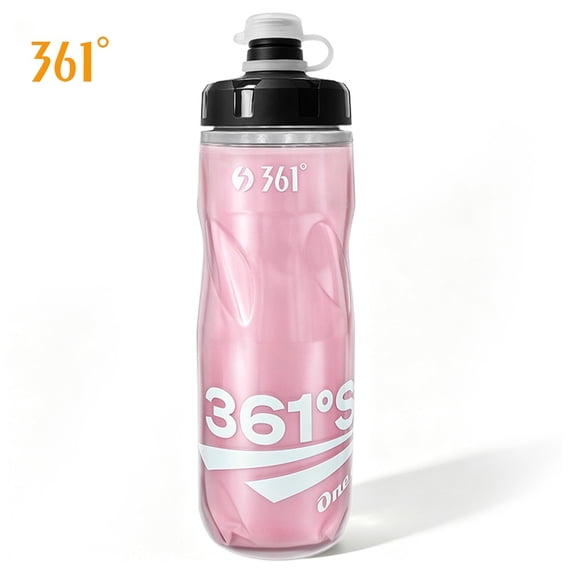 Dust Cap Microscope 361° Insulated Sports Water Bottle, 610ML Thermal Bike Bottle with ...