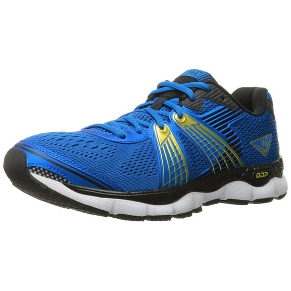 361 Men's Shield-M Running Shoe, Blue/Black/Yellow, 10.5 M US