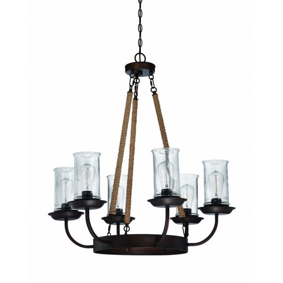 36126-ABZ-Craftmade Lighting-Thornton - Six Light Chandelier -Traditional Installation