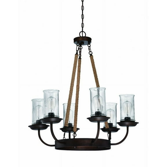 36126-ABZ-Craftmade Lighting-Thornton - Six Light Chandelier -Traditional Installation