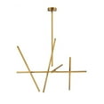 thumbnail image 1 of Chandelier 10 Light Metal-Antique Brass Finish Eurofase Lighting 36250-035, 1 of 3