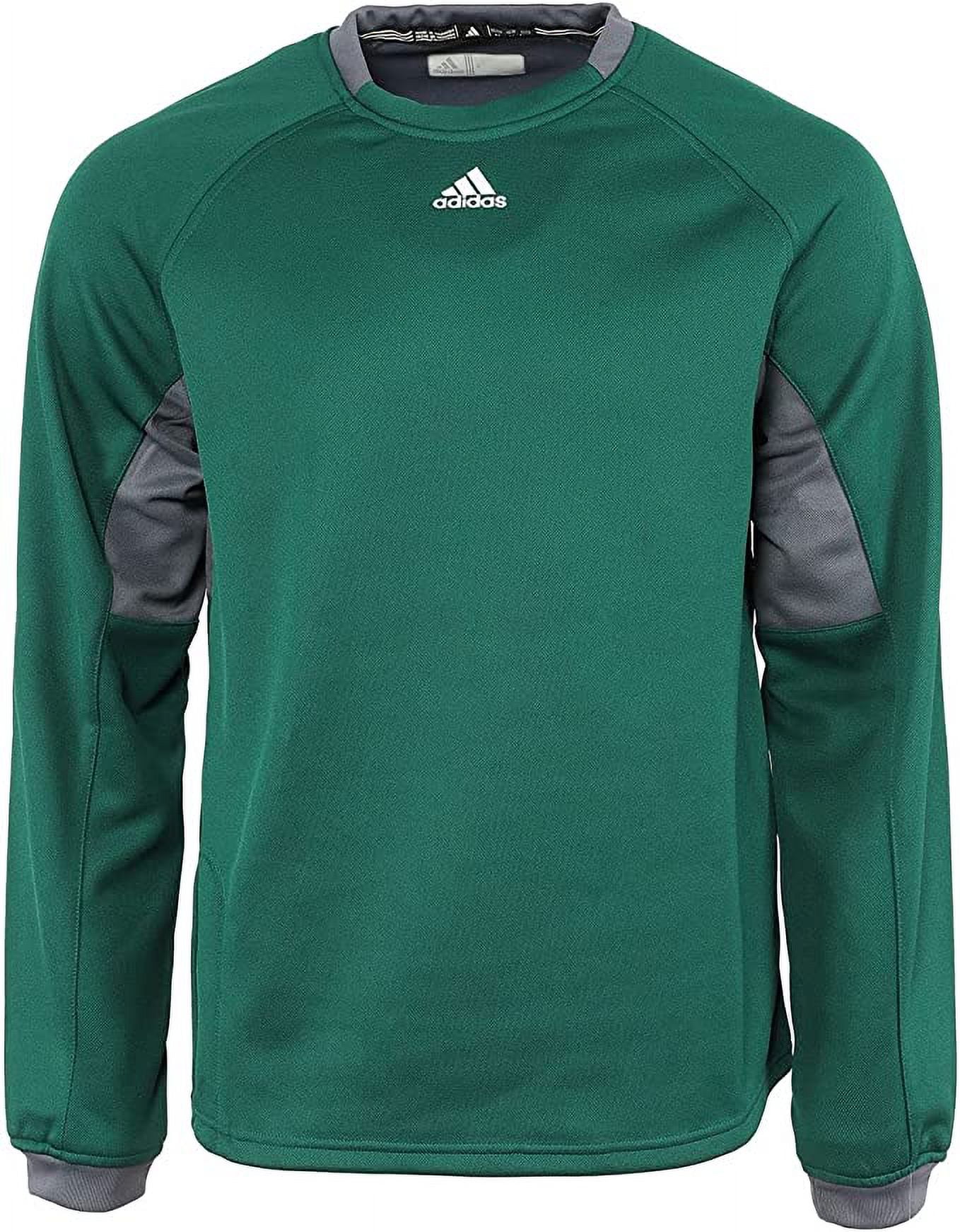 362F Adidas Mens Climawarm Fielders Fleece Collegiate Green Onix Grey S